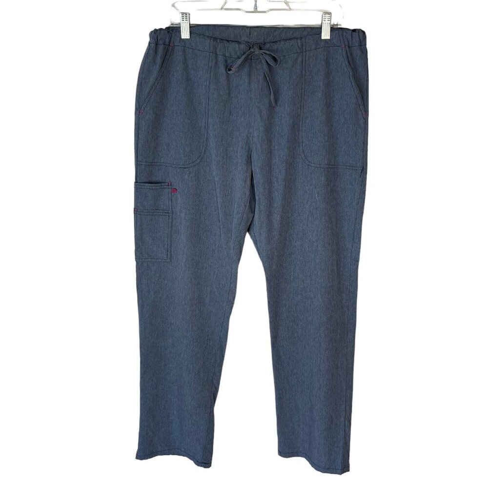 Scrubletics Scrub Pants Womens Large Gray Pockets Medical